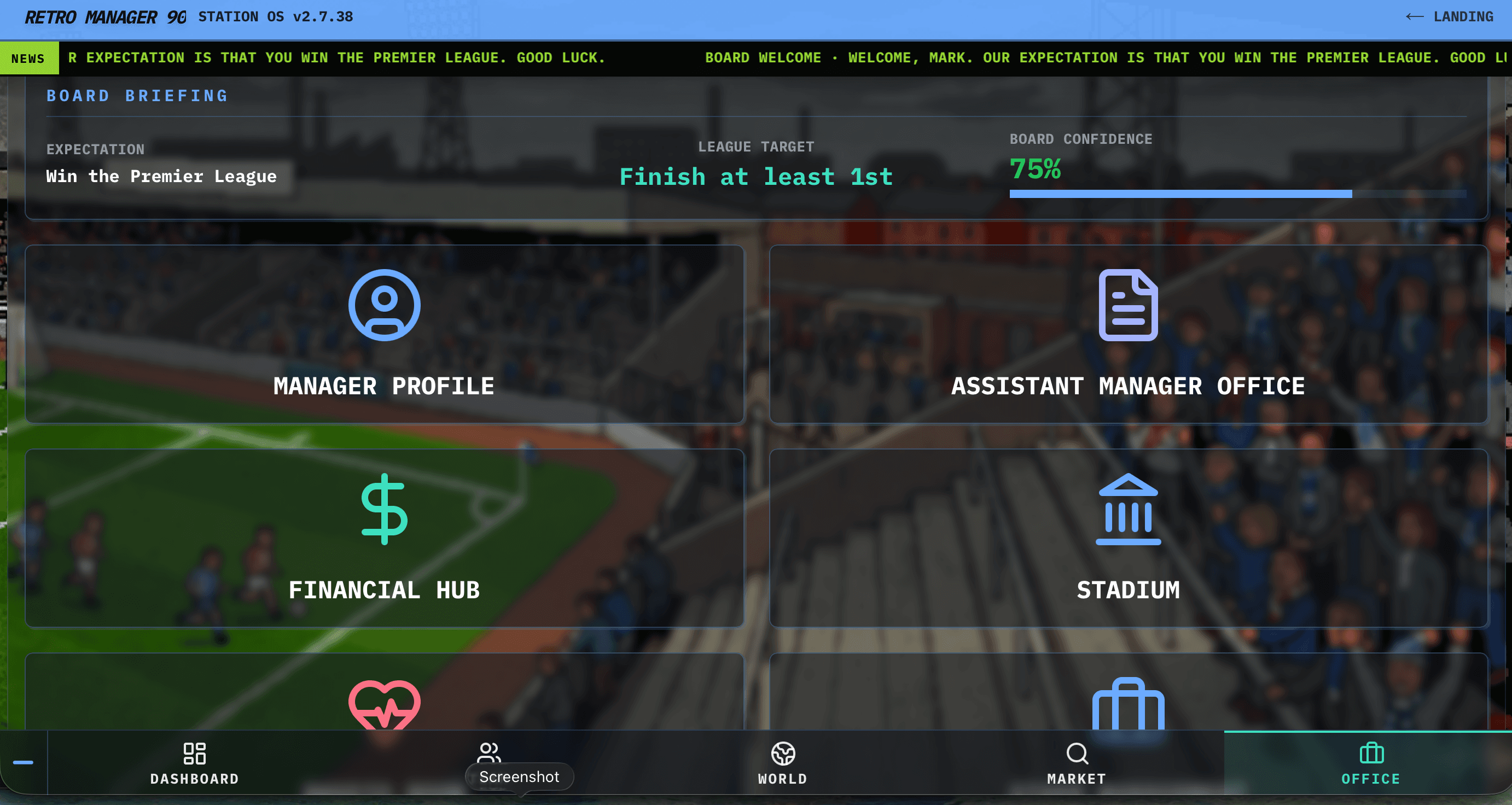 Retro Manager 90 in-game screenshot 7