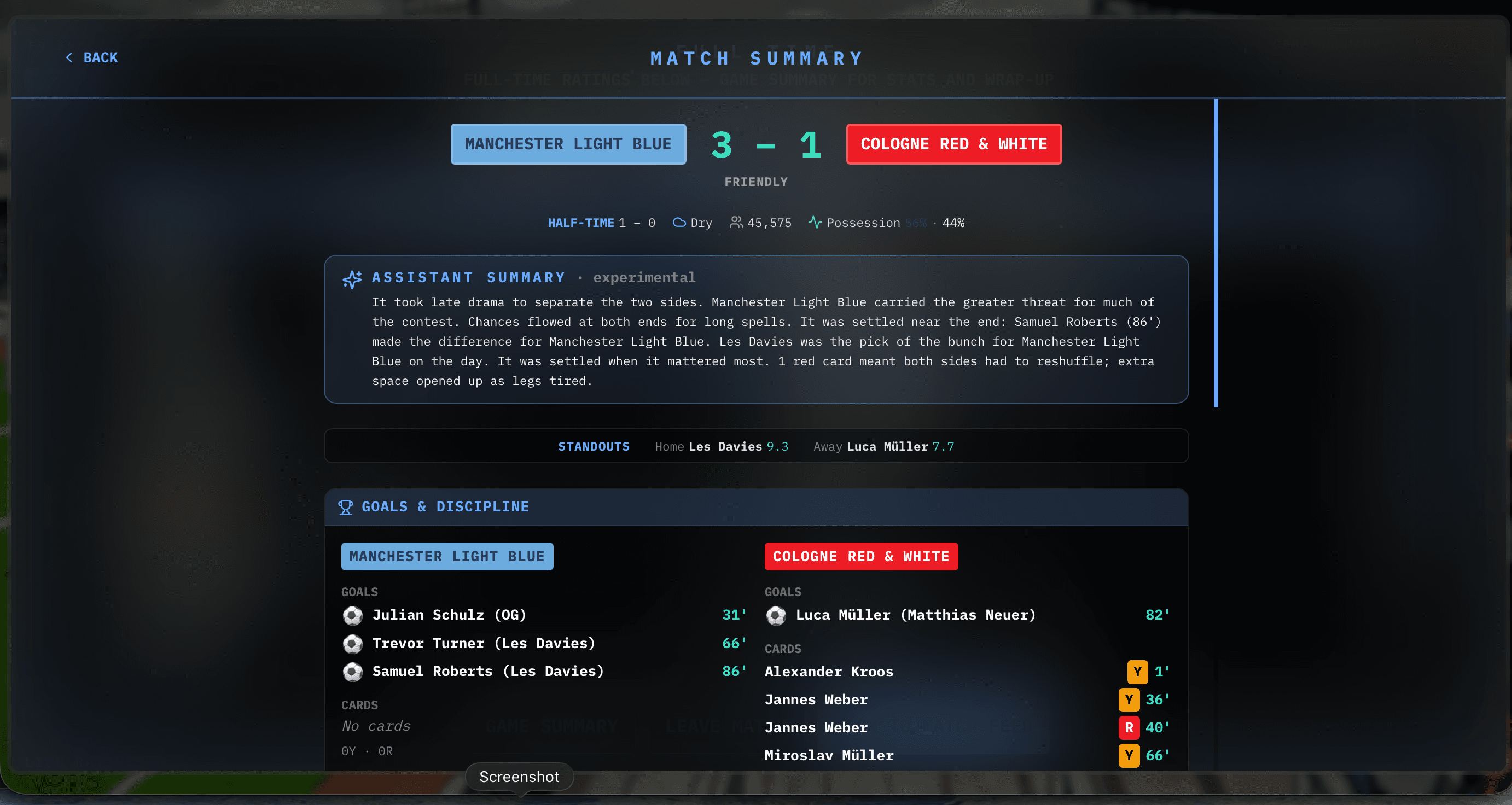 Retro Manager 90 in-game screenshot 11